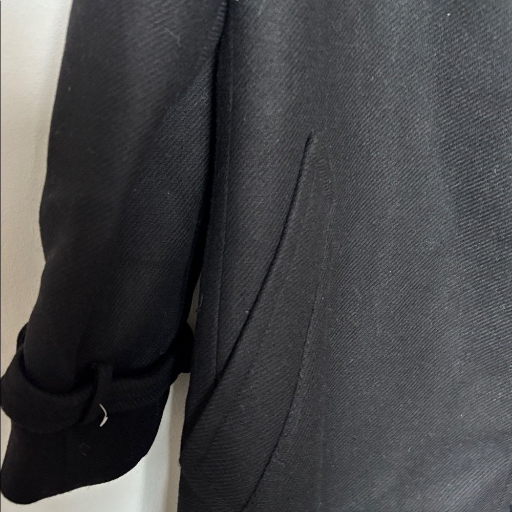 Mango Olive Italian Wool Selection Long Coat, new with tags missing belt - Picture 4 of 5